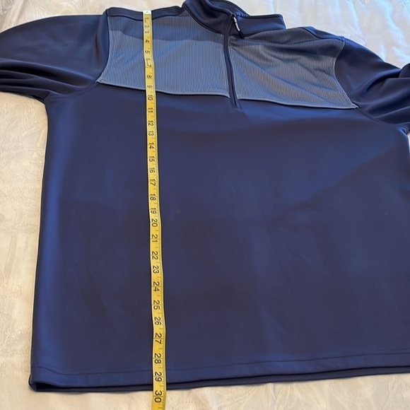 BOLLE mens 1/4 zip, long sleeve pullover, XL, blue colors, in good condition - Picture 5 of 6